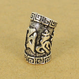 1 PCS 925 Sterling Silver OM Charm Buddhism Vintage WSP499 Wholesale: See Discount Coupons in Item Details