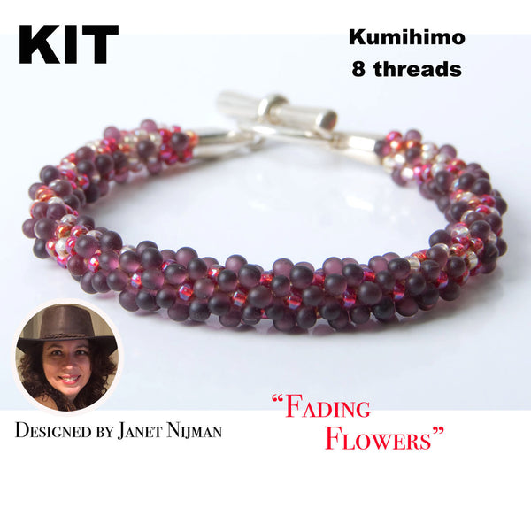 KIT Kumihimo bracelet 8 Strands bracelet