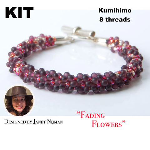 KIT Kumihimo bracelet 8 Strands bracelet