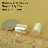 925 Sterling Silver Barrel Bead Seamless Vintage Jewelry Making WSP503 Wholesale Retail