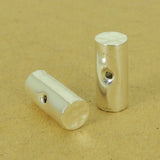 925 Sterling Silver Barrel Bead Seamless Vintage Jewelry Making WSP504 Wholesale Retail