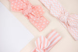 Peach Stripe Organic Baby Headband/Baby Headband/Baby Gift/Newborn Headband/Toddler Headband/Infant Headband/Baby Headwrap
