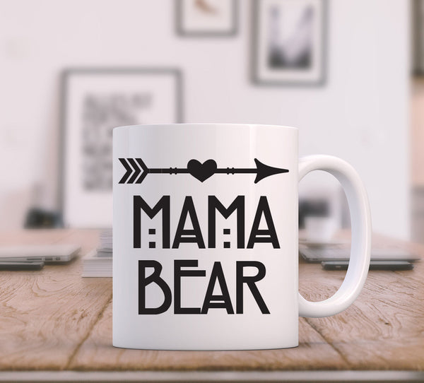 Mama Bear Coffee Mug, Mothers Day Gift, Arrow Mug, Mom Coffee Mug, Gift For Mother, Baby Shower Gift, Coffee Cup, New Mom Gift, Baby Reveal