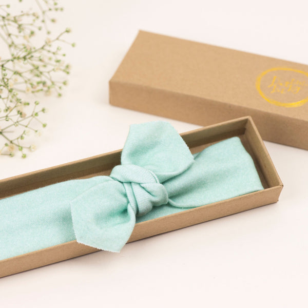 Mint Organic Baby Headband/Baby Headbands/Baby Gift/Newborn Headband/Baby Headbands/Infant Headband /Baby Headwrap/Baby Girl Bow