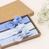 Blue Organic Baby Headband/Baby Headband/Baby Gift/Newborn Headband/Toddler Headband/Infant Headband/Baby Headwrap/Baby Bows