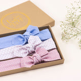 Blue Organic Baby Headband/Baby Headband/Baby Gift/Newborn Headband/Toddler Headband/Infant Headband/Baby Headwrap/Baby Bows