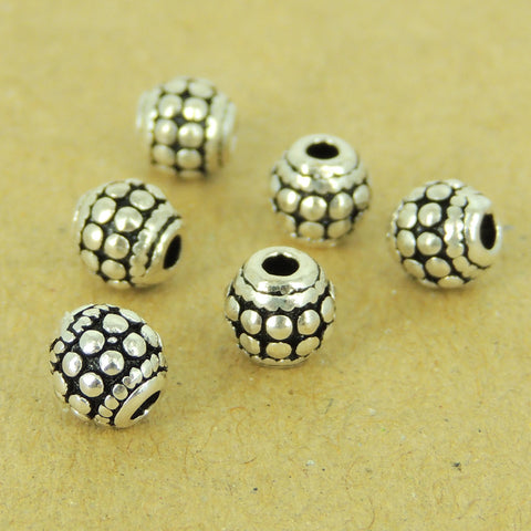 6 PCS 925 Sterling Silver Barrel Beads Vintage Celtic WSP480X6 Wholesale: See Discount Coupons in Item Details