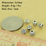6 PCS 925 Sterling Silver Barrel Beads Vintage Celtic WSP480X6 Wholesale: See Discount Coupons in Item Details
