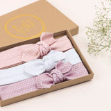 Powder Polkadot Organic Baby Headband/Baby Headband/Baby Gift/Newborn Headband/Headbands/Infant Headband/Baby Headwrap /Baby Bow