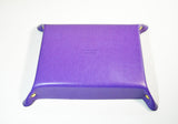 Valet Tray Leather Purple Leather Tray Leather Catch All Dresser Tray Desk Organiser Desk Tidy Change Tray SvuotaTasche in Pelle