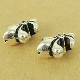 925 Stamp Sterling Silver Fleur de Lis Bead Vintage Celtic WSP488 Wholesale: See Discount Coupons in Item Details