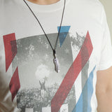 Men Women Handmade Adjustable Necklace with 925 Sterling Silver Feather Pendant Wax Rope  DiyNotion NK172