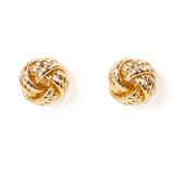 Gold Knot Earrings,  Love Knot Stud Earrings, Bridesmaid Gift Earrings, Tie the Knot Earrings, Bridemaid proposal jewelry