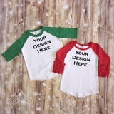 Black Custom Unisex Raglan Personalized Shirt Girl Boy Baby Shower Gift Toddler Shirt