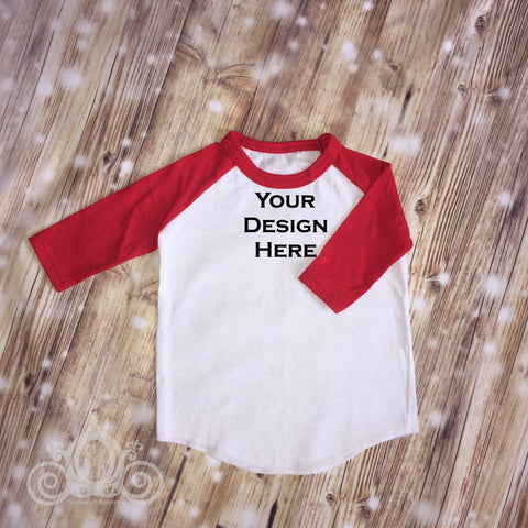 Labor Day Red Custom Unisex Raglan, Personalized Shirt, Girl, Boy, Birthday, Baby Shower Gift , Toddler Shirt