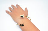 Brass Cuff Bracelet Adjustable Wire Cuff Arrow Motif Bangle Bracelet Womens Cuff Handmade Bracelet Gift For Her Easter Gift Idea