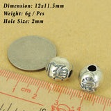 925 Sterling Silver CH Bead Vintage Celtic WSP493 Wholesale: See Discount Coupons in Item Details