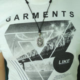 Men's Women Adjustable Necklace 925 Sterling Silver Thailand Elephant of Fortune Pendant with Wax Rope DiyNotion NK158