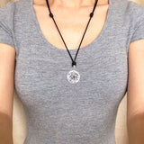 Men's Women Adjustable Necklace 925 Sterling Silver 3D Dragon Pendant with Wax Rope DiyNotion NK161