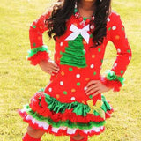 Polka Dot Xmas Tree Dress