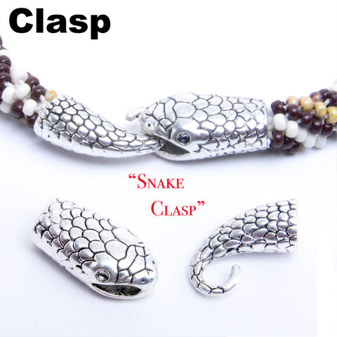 Snake Clasp Glue in, ideal for Kumihimo or leather!