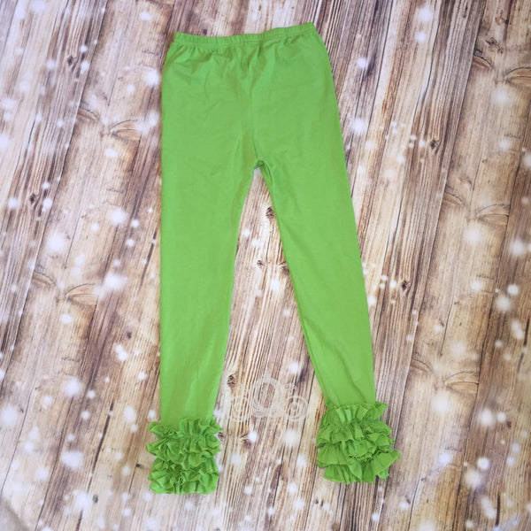 Lime Green Ruffle Legging