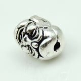925 Stamp Sterling Silver Buddha Head Bead Double-sided Buddhism WSP208 Wholesale: See Discount Coupons in Item Details