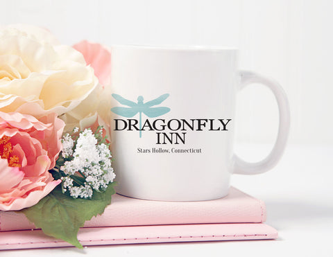 Gilmore Girls, Dragonfly Inn Mug, Lorelai Gilmore, Coffee Mug, Lukes Diner, Stars Hollow Mug, Gilmore Girls Mug,