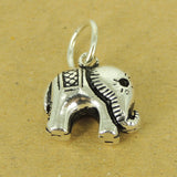 925 Stamp Sterling Silver Elephant Pendant Protection Vintage DIY Jewelry Making WSP513 Wholesale: See Discount Coupons in Item Details