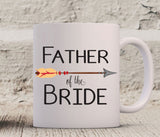 Parents of the Bride, Mother of the Bride Mug, Father of the Bride Mug, Set of Two, Wedding Mug, Coffee Mug, Wedding Party Gift Coffee Cup