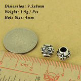 2 Pcs Sterling Silver Barrel Beads Vintage DIY Jewelry Making WSP515X2 Wholesale: See Discount Coupons in Item Details