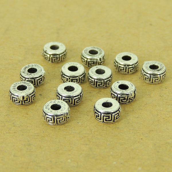 12 Pcs Sterling Silver Spacers Vintage DIY Jewelry Making WSP518X12 Wholesale: See Discount Coupons in Item Details