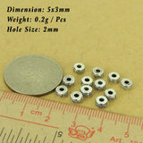 12 Pcs Sterling Silver Spacers Vintage DIY Jewelry Making WSP518X12 Wholesale: See Discount Coupons in Item Details