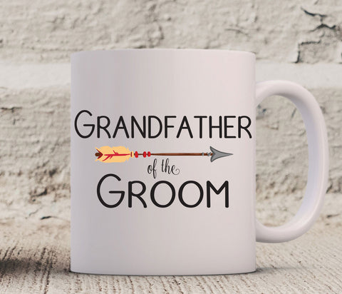 Grandfather of the Groom Mug, Gift For Grandfather of the Groom, Wedding Mug, Coffee Mug, Wedding Party Gift, Coffee Cup, Grandpa Gift