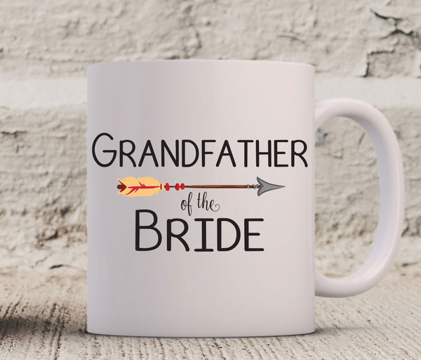 Grandfather of the Bride Mug, Gift For Grandfather of the Bride, Wedding Mug, Coffee Mug, Wedding Party Gift, Coffee Cup, Grandpa Gift