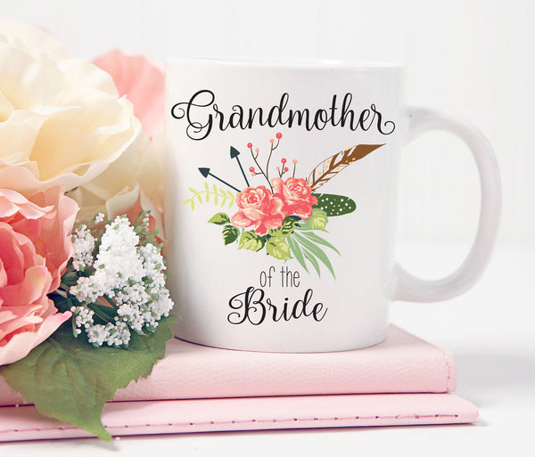 Grandmother of the Bride Mug, Grandmother of the Bride Gift, Wedding Mug, Coffee Mug, Wedding Party Gift Coffee Cup Grandma Tea Cup