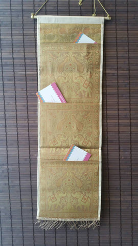 Boho document organizer, entryway organizer, wall mail organizer, entryway decor, rustic mail holder, wall pocket holder, gypsy room decor