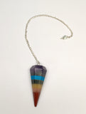 Seven Chakra Layer Pendulum - Reiki - Energy Healing - Pendulums