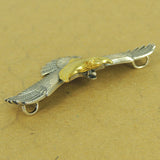 925 Stamp Sterling Silver Brass Eagle Head Charm Vintage DIY Jewelry Making WSP528 Wholesale: See Discount Coupons in Item Details
