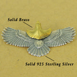 925 Stamp Sterling Silver Brass Eagle Head Charm Vintage DIY Jewelry Making WSP528 Wholesale: See Discount Coupons in Item Details