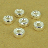 6 Pcs 925 Sterling Silver Spacers Vintage DIY Jewelry Making WSP529X6 Wholesale: See Discount Coupons in Item Details