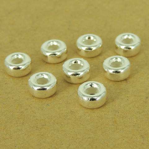 8 Pcs 925 Sterling Silver Spacers Vintage DIY Jewelry Making WSP530X8 Wholesale: See Discount Coupons in Item Details