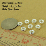 8 Pcs 925 Sterling Silver Spacers Vintage DIY Jewelry Making WSP530X8 Wholesale: See Discount Coupons in Item Details
