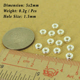 12 Pcs 925 Sterling Silver Spacers Vintage DIY Jewelry Making WSP531X12 Wholesale: See Discount Coupons in Item Details