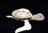 3D Wooden Jigsaw Puzzle Sea Turtle Pattern Children Educational Wood Craft Puzzle Eco-Friendly Toy Kit for Child Easter Gift for Kids