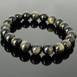 Men's Women Golden Obsidian Bracelet Natural Healing Gemstone Crystal Healing DiyNotion BR999