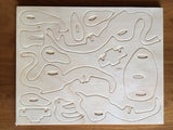 3D Wooden Jigsaw Puzzle Elephant Pattern Children Educational Wood Craft Puzzles Eco-Friendly Toy Kit for Child Easter Gift for Kids