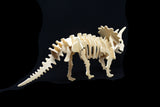 3D Wooden Jigsaw Puzzle Triceratops Pattern Children Educational Wood Craft Puzzle Eco-Friendly Toy Kit for Child Easter Gift for Kids