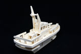3D Wooden Jigsaw Puzzle Lifeboat Pattern Children Educational Wood Craft Puzzle Eco-Friendly Toy Kit for Child Birthday Gift for Kids