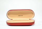 Leather Glasses Case Hard Eyeglasses Case Dark Red Sunglass Case Italian Leather Glasses Case Gift For Him Gift For Her Easter Gift